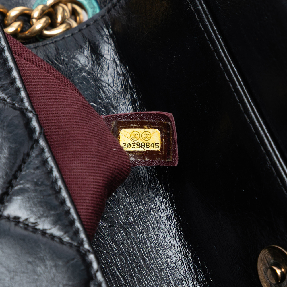 Pre-Loved Chanel Large CC Quilted Glazed Calfskin Perfect Edge Flap - Picture 5 of 8